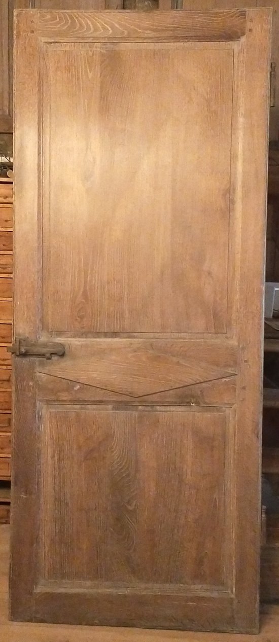 Two Old Doors End XVIIIth Directory In Noble Wood Door Alcove Woodwork