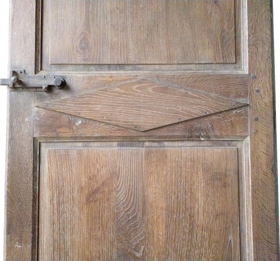 Two Old Doors End XVIIIth Directory In Noble Wood Door Alcove Woodwork