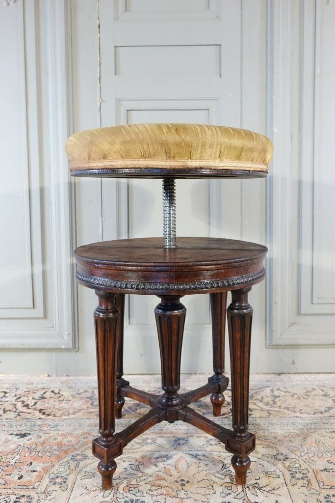 Tabouret De Piano De Style Louis XVI