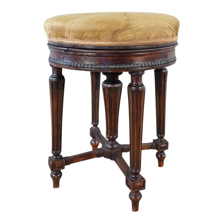 Tabouret De Piano De Style Louis XVI