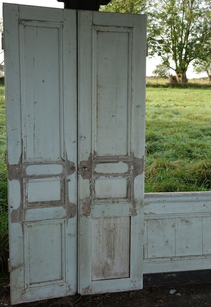 Set of woodwork, cupboards and door