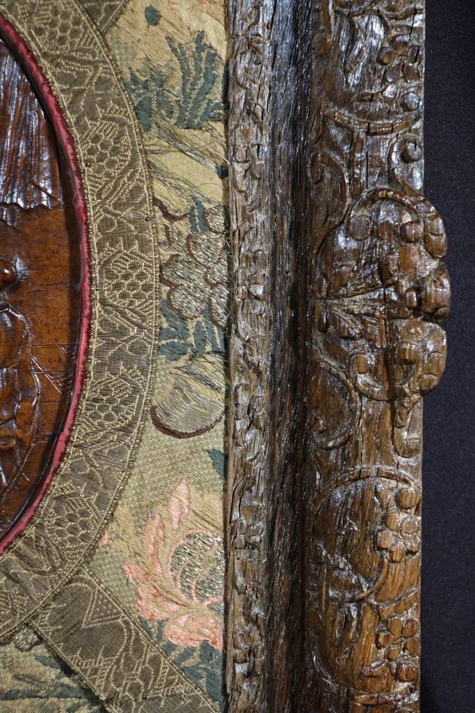 Bas Relief Cuir Repoussé XVIIIème