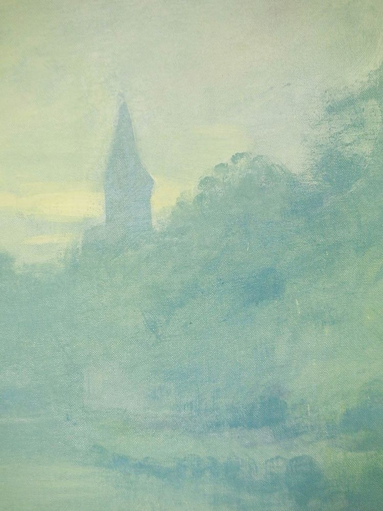 Paysage de rivière par Maurice Chabas