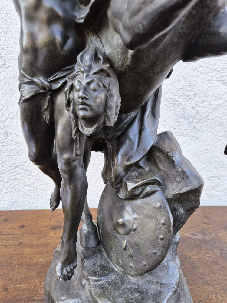E Picault, Persée ou la naissance de Pégase, Scultura firmata, fine XIX secolo