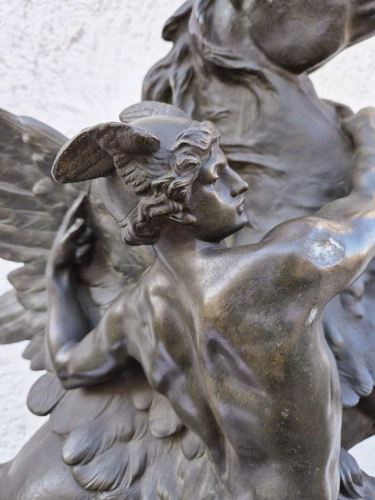 E Picault, Persée ou la naissance de Pégase, Scultura firmata, fine XIX secolo