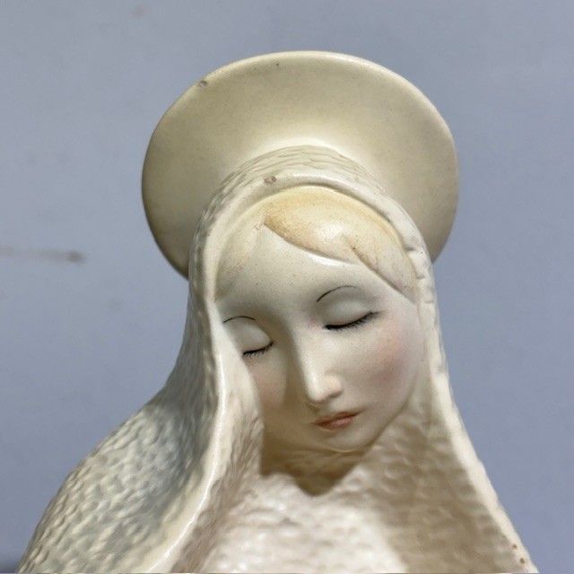 Madonna Del Giglio 1935 Lenci Torino. Disegno di Sandro Vacchetti. H 22