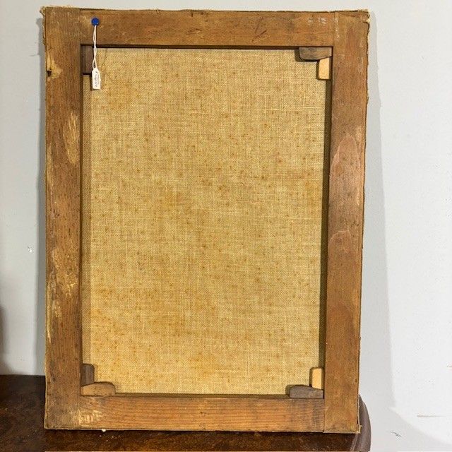 Ancienne peinture à l'huile du XVIIe siècle représentant Sainte Ursule et les onze vierges. École siennoise. Dimensions : 60 x 45