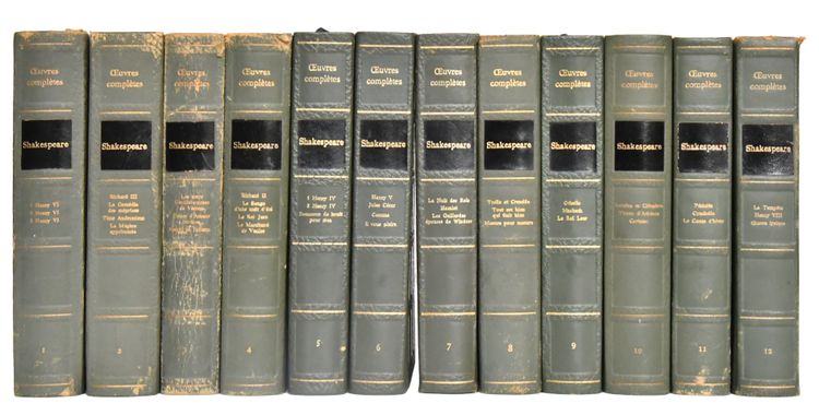 Œuvres complètes bilingue de Shakespeare en 12 volumes - Club français du Livre, 1962