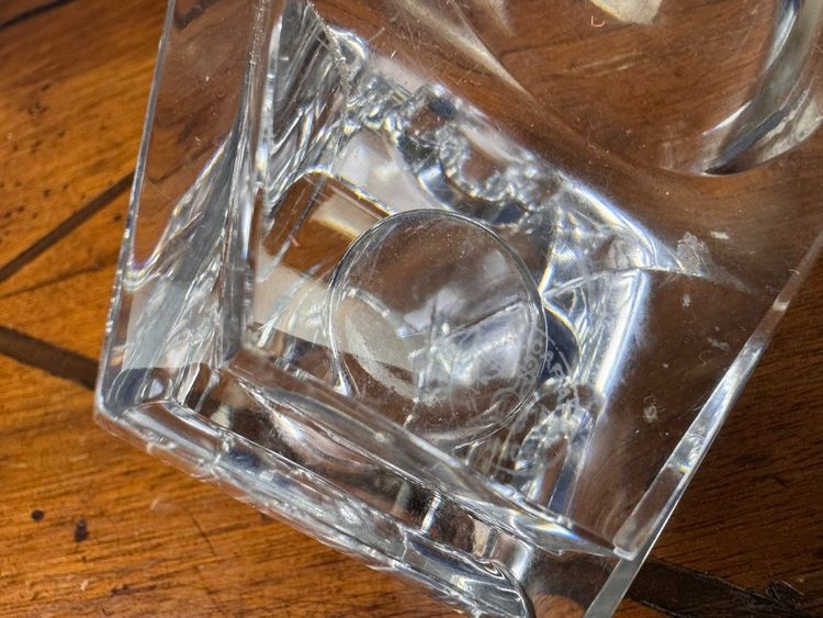 Baccarat : Seltener Kugelschreiberhalter Aus Kristall Um 1950