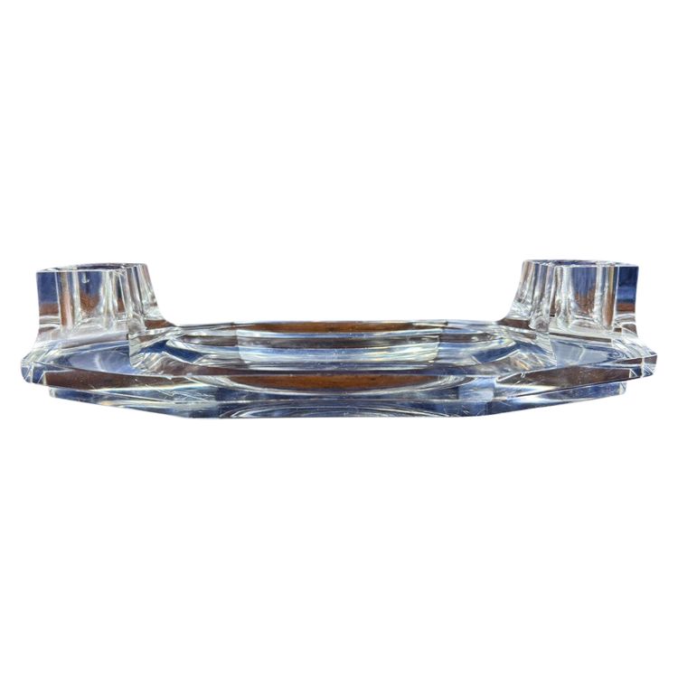 Baccarat : Seltener Kugelschreiberhalter Aus Kristall Um 1950