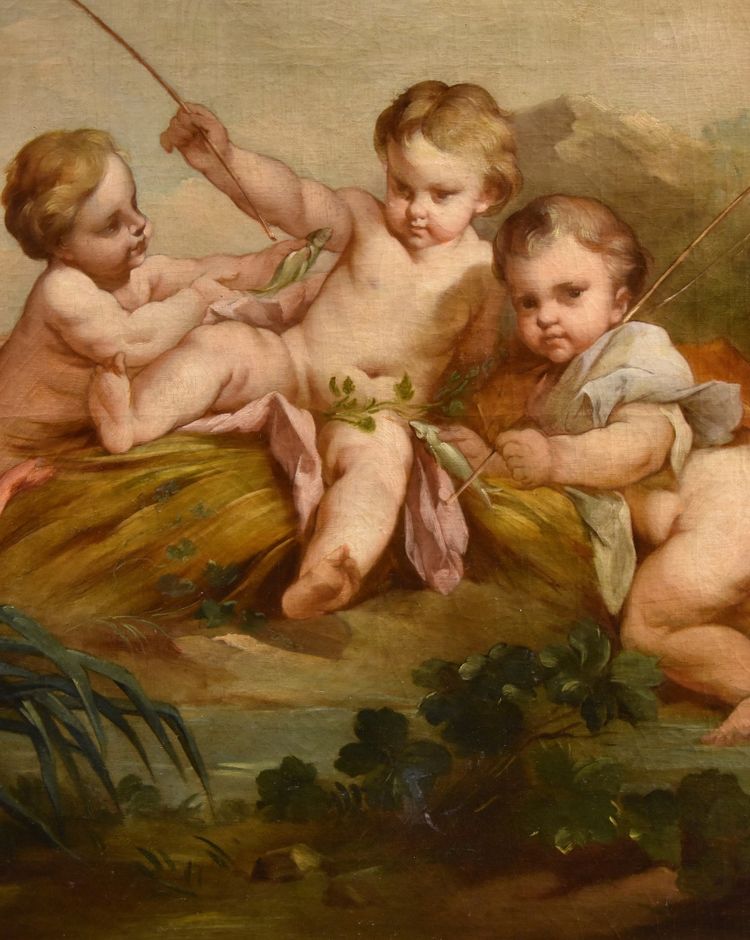 Putti En Pêcheurs, François Boucher (Paris, 1703 - 1770) école De 