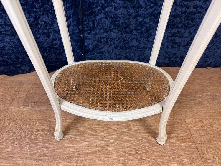 Sellette Ou Guéridon d'Appoint Style Louis XV En Bois Laqué