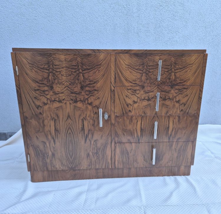 Modernistische Art-Deco-Truhe circa 1930