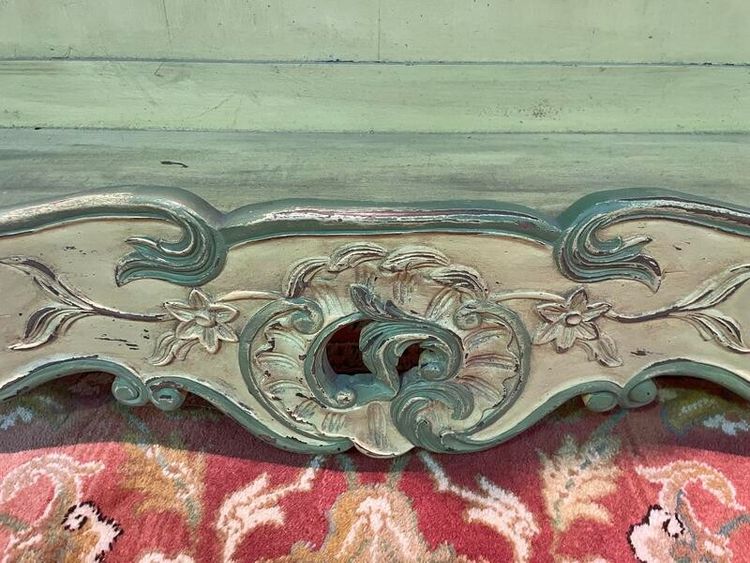 Estanier provençale en bois réchampi 