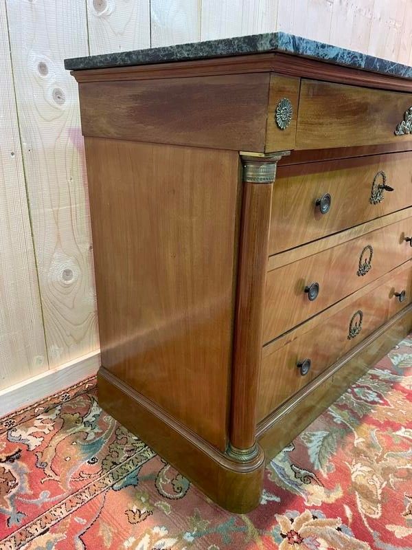 Commode de style Empire marbre vert 