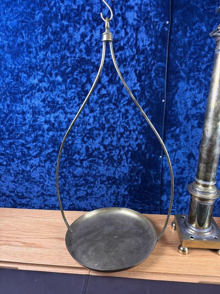 Monumentale Balance d'Apothicairerie En Bronze Et Laiton Doré époque XIXeme  / H76cm
