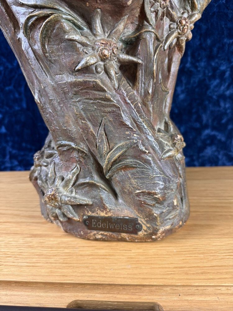 d'Après Villanis : Busto in terracotta periodo Art Nouveau Circa 1900 / H52cm