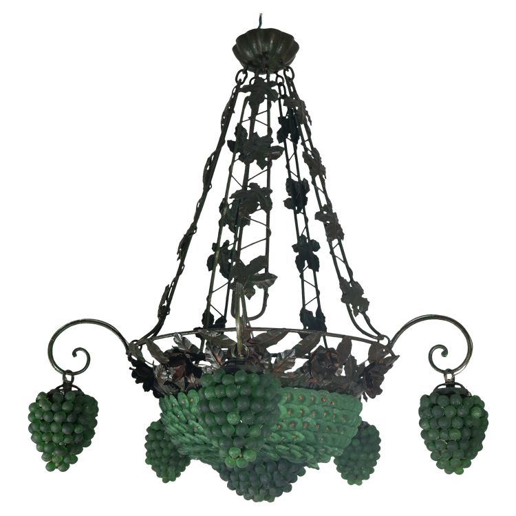 Kronleuchter Murano Italien Art Deco Epoche