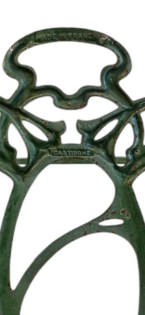 Portaombrelli in ghisa smaltata in stile Art Nouveau