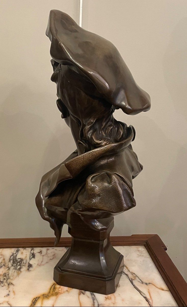 Scultura in bronzo Fantasia del XIX secolo