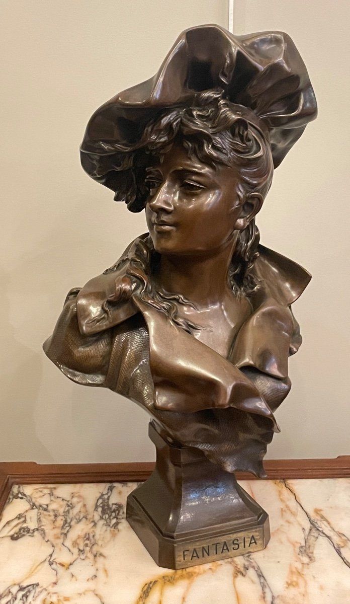Scultura in bronzo Fantasia del XIX secolo