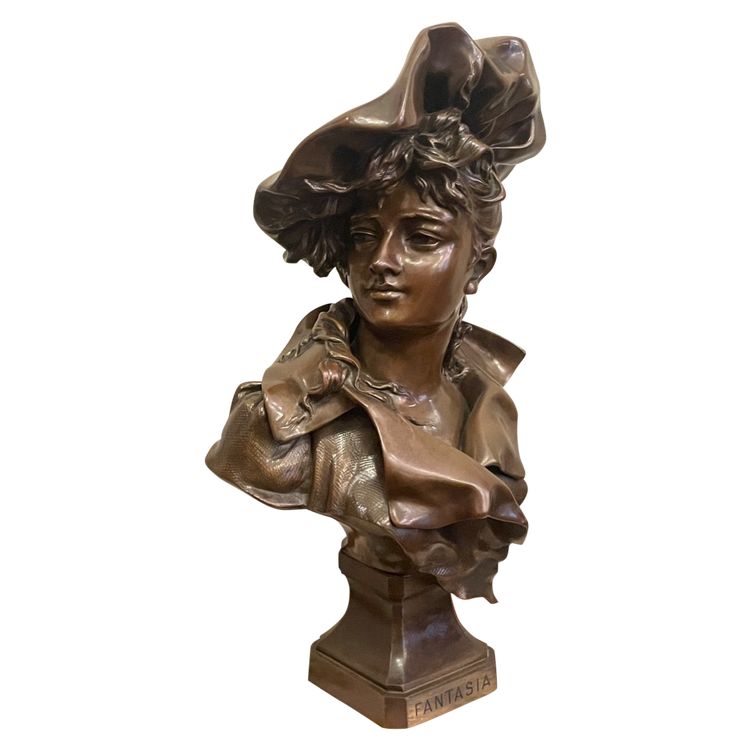 Scultura in bronzo Fantasia del XIX secolo