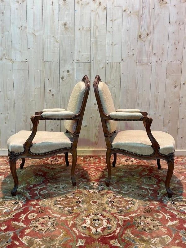 Paar Louis XV-Sessel zum Restaurieren