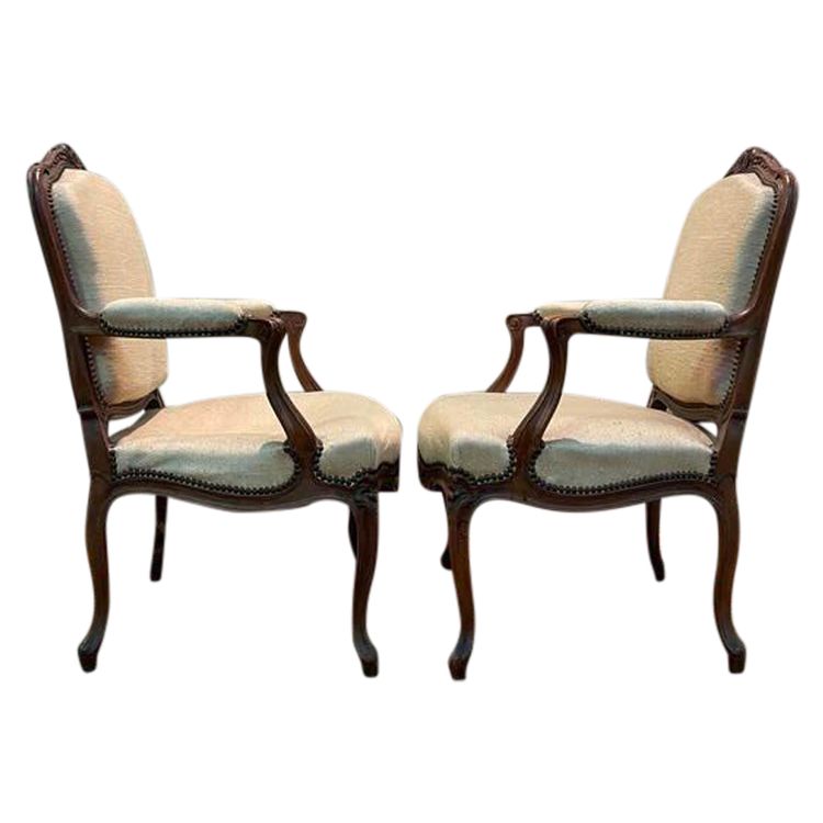 Paar Louis XV-Sessel zum Restaurieren