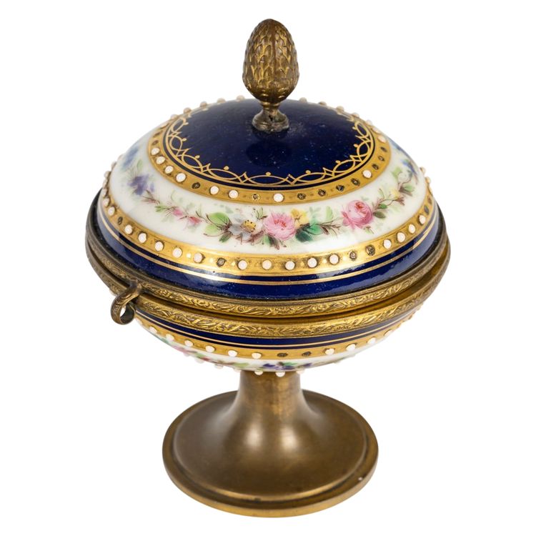 Kleine Bonbonniere auf Fuß, Epoche Napoleon III