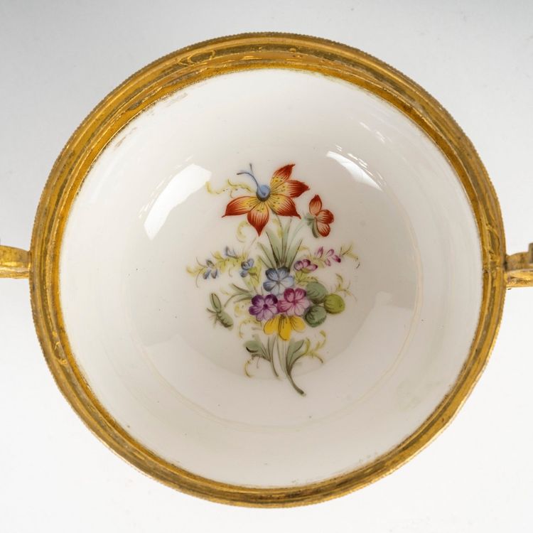 A Porcelain and Gilt Bronze Incense Burner, Early 20th Century
