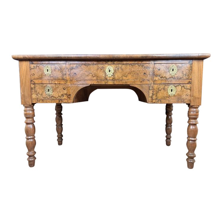 Bureau époque Louis Philippe En Ronce De Noyer Vers 1830