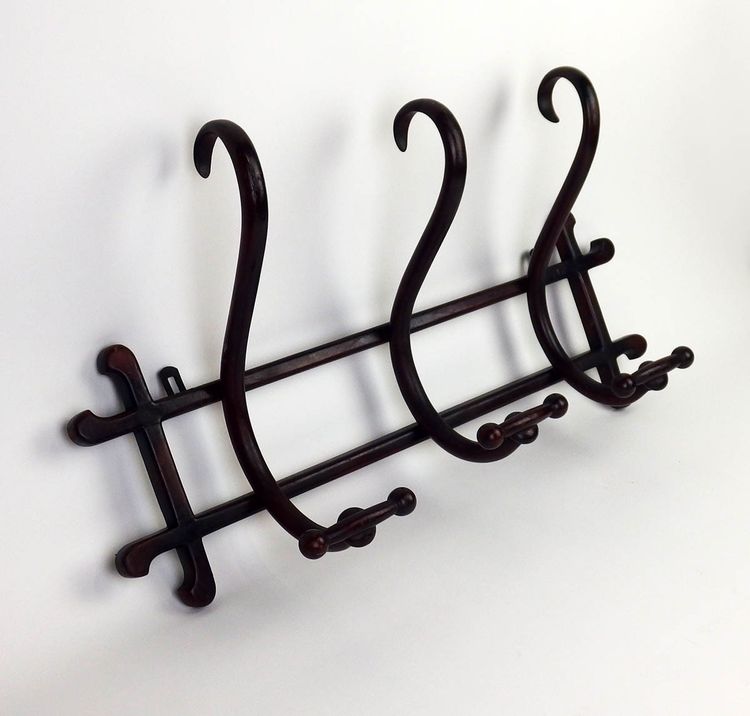 Garderobenständer aus Bugholz von Thonet