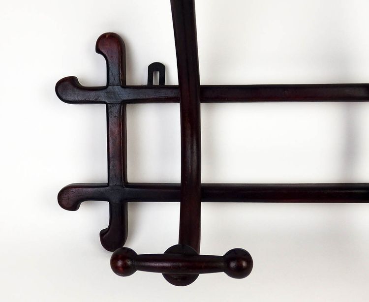 Garderobenständer aus Bugholz von Thonet