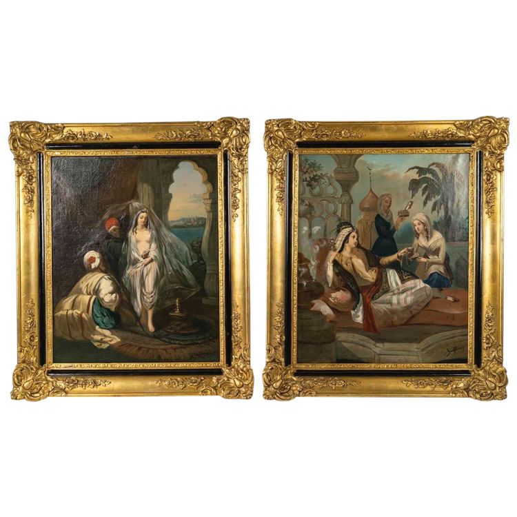 A Pair of Orientalist Paintings, Godfrinoy