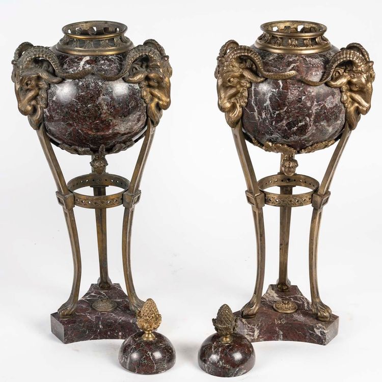 A Pair of Incense Burners, Late 19th Century