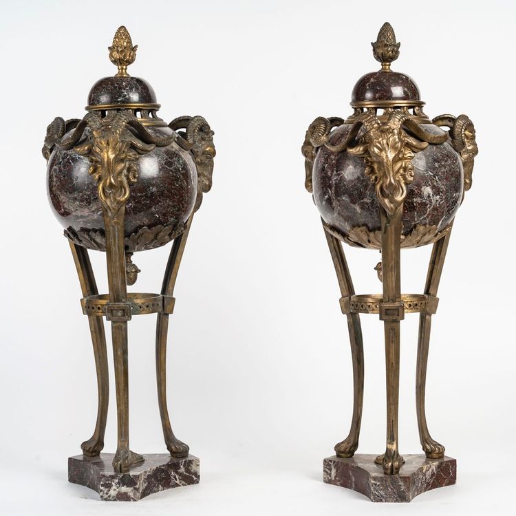 A Pair of Incense Burners, Late 19th Century