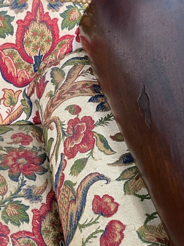 Divano in mogano del periodo Biedermeier 1820 circa