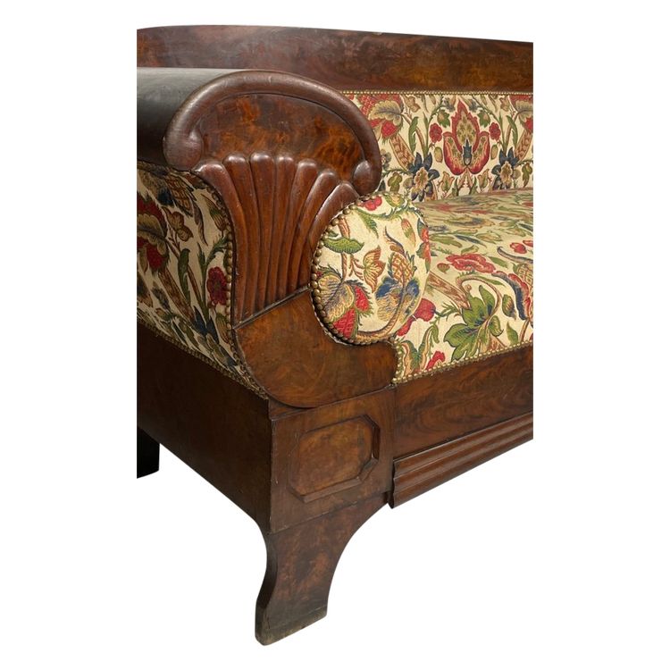 Divano in mogano del periodo Biedermeier 1820 circa
