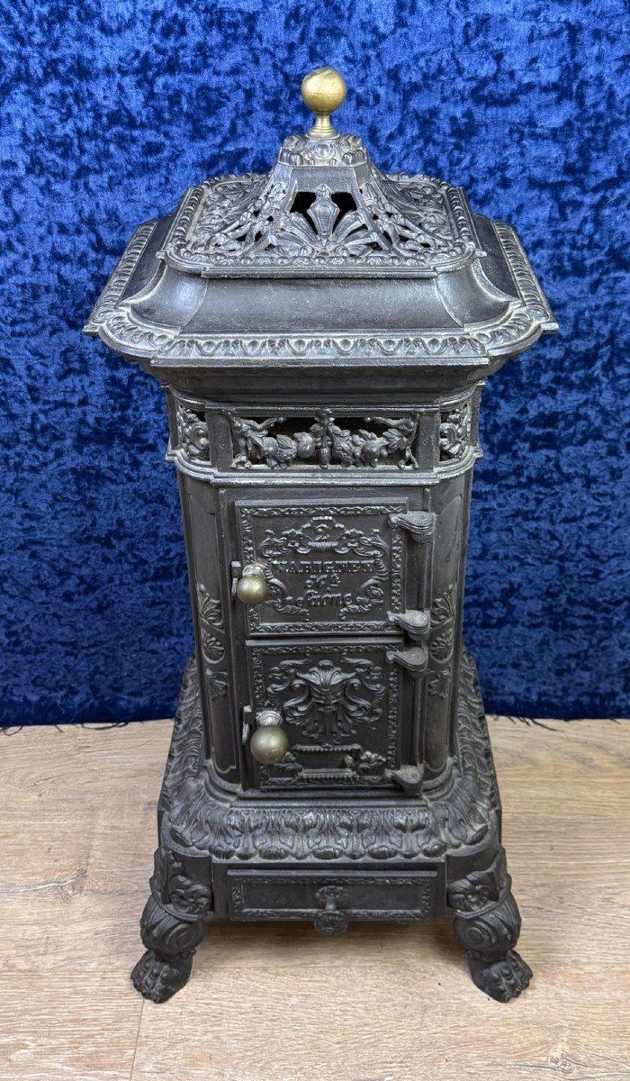 Cast Iron Stove Model Pagode From Varigney In Haute Saône