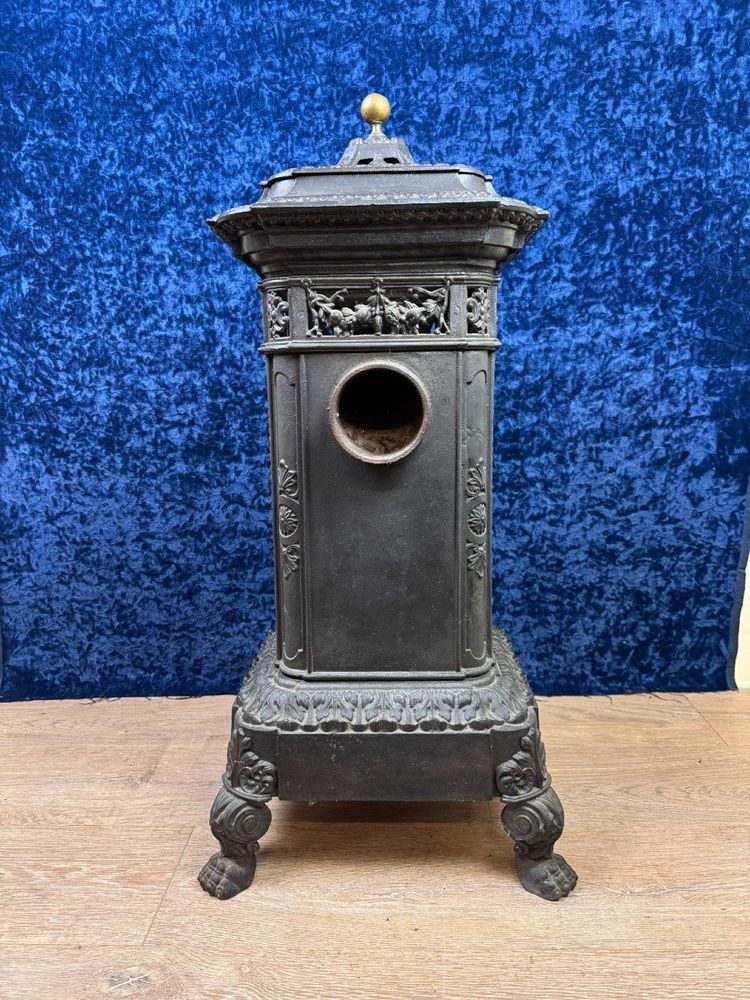 Cast Iron Stove Model Pagode From Varigney In Haute Saône