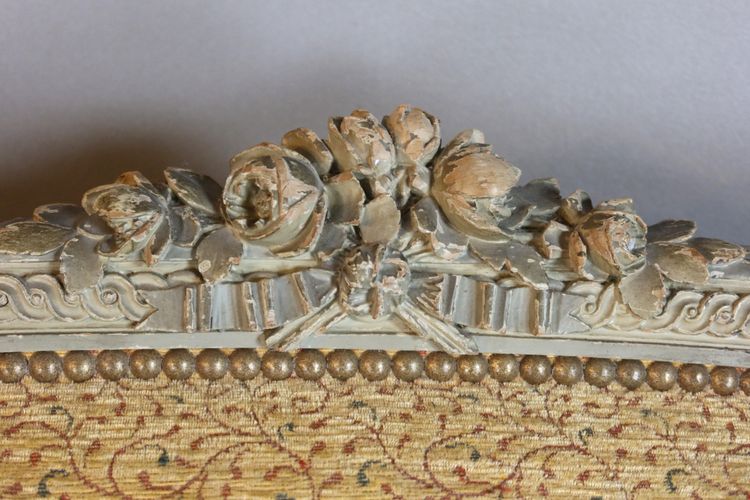 Salon en bois laqué style Louis XVI