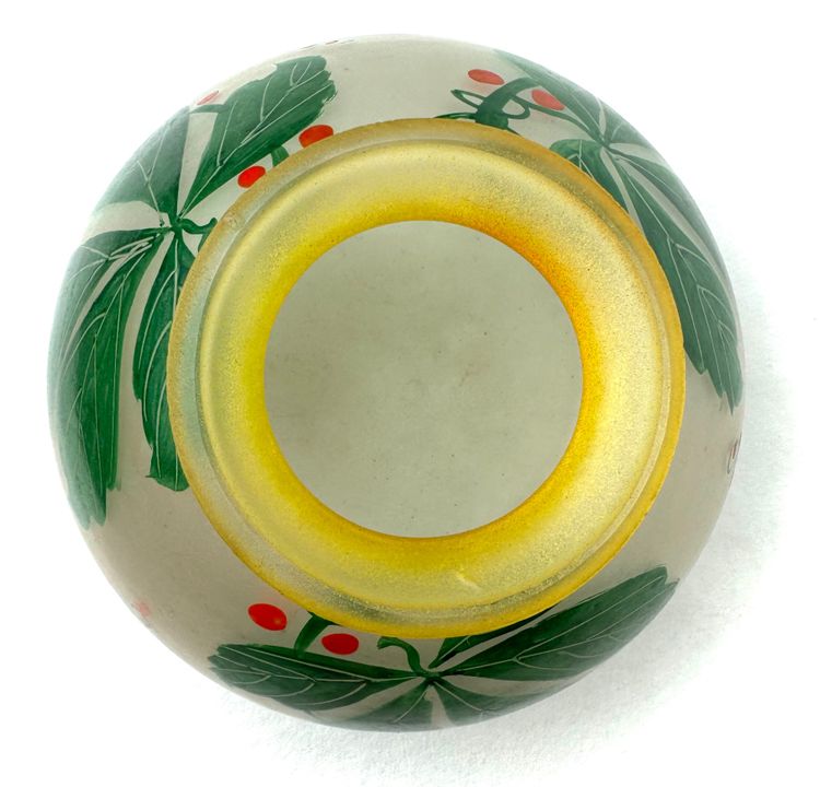Vase en verre à décor des Groseilles 