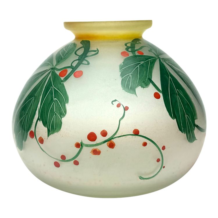 Vase en verre à décor des Groseilles 
