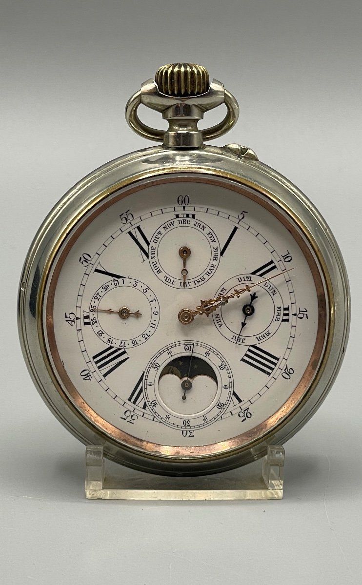 Triple Calendar Pocket Watch Circa 1880