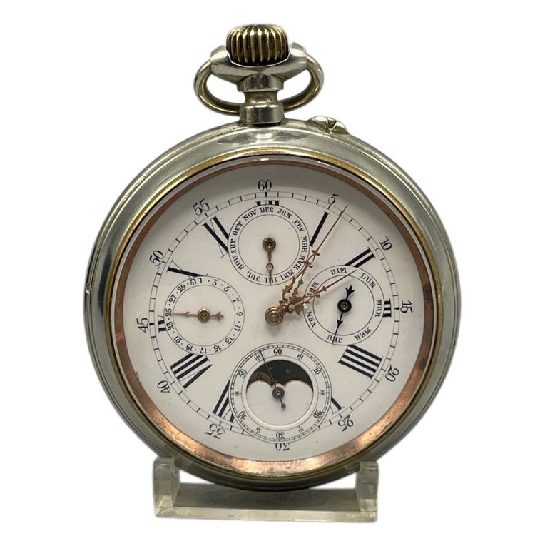Triple Calendar Pocket Watch Circa 1880