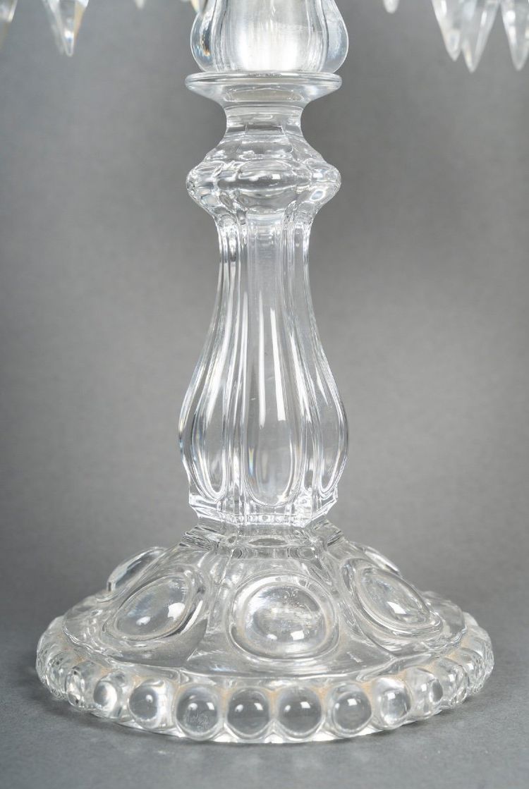 A Pair Of Baccarat Crystal Candlesticks