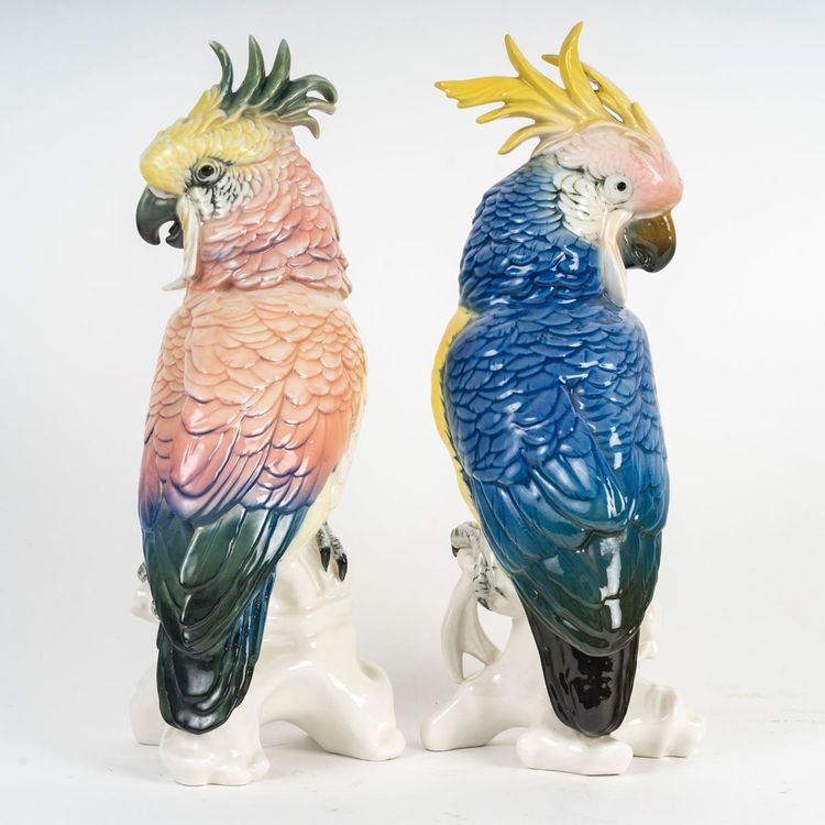 Coppia di sculture in porcellana, Sassonia - Karl Ens Volkstedt