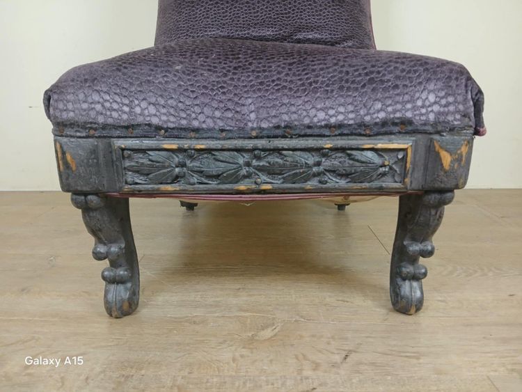 Fauteuil Prie Dieu Renaissance De Forme Bateau circa 1850