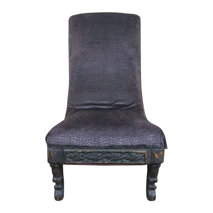 Fauteuil Prie Dieu Renaissance De Forme Bateau circa 1850