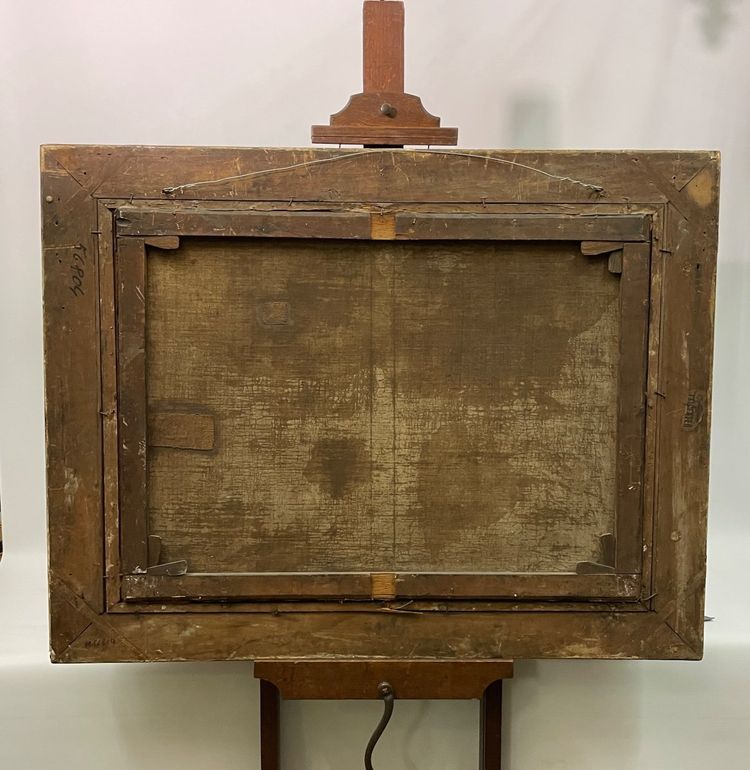 Huile Sur Toile « scène De Chasse » Josef Jodocus Moerenhout